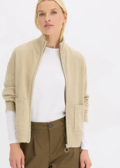 Strickjacke mit Reißverschluss