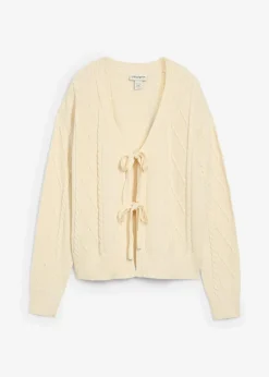 Strickjacke mit Schleifen