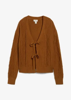 Strickjacke mit Schleifen