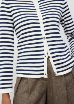 Strickjacke mit Seidenanteil