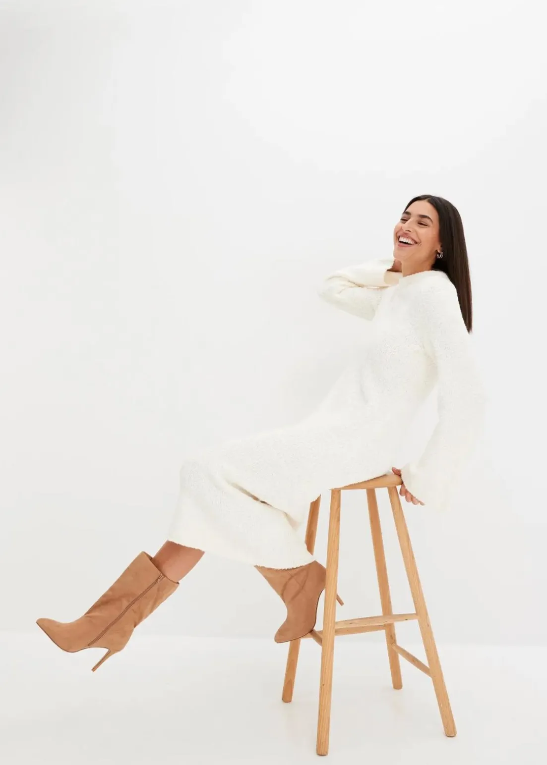 Strickkleid aus Bouclé