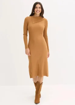 Strickkleid aus fließendem Viskose-Mix