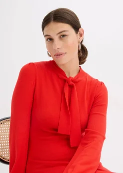 Strickkleid aus fließendem Viskose-Mix