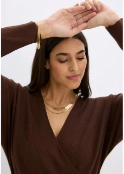 Strickkleid aus fließendem Viskose-Mix