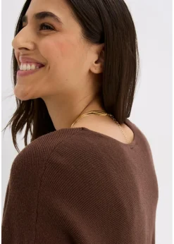 Strickkleid aus fließendem Viskose-Mix