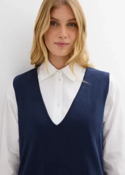 Strickkleid aus reiner Baumwolle