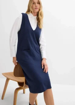 Strickkleid aus reiner Baumwolle