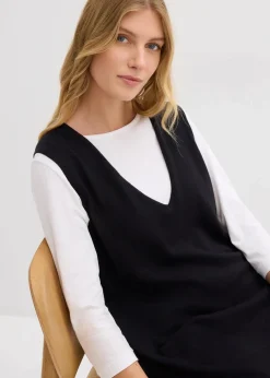 Strickkleid aus reiner Baumwolle