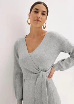 Strickkleid aus Viskose-Mix