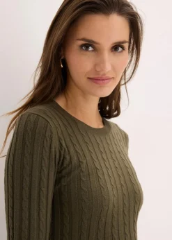 Strickkleid aus Viskose-Mix