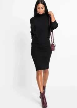 Strickkleid aus Viskose-Mix