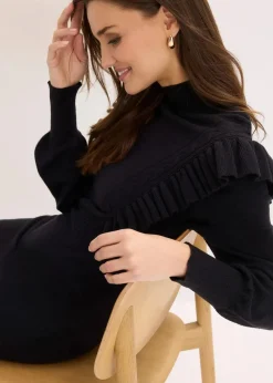 Strickkleid aus Viskose-Mix