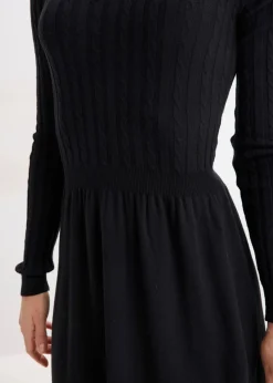 Strickkleid aus Viskose-Mix