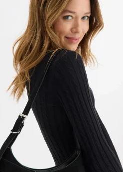 Strickkleid aus Viskose-Mix