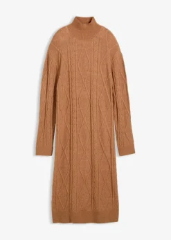 Strickkleid aus Zopfstrick