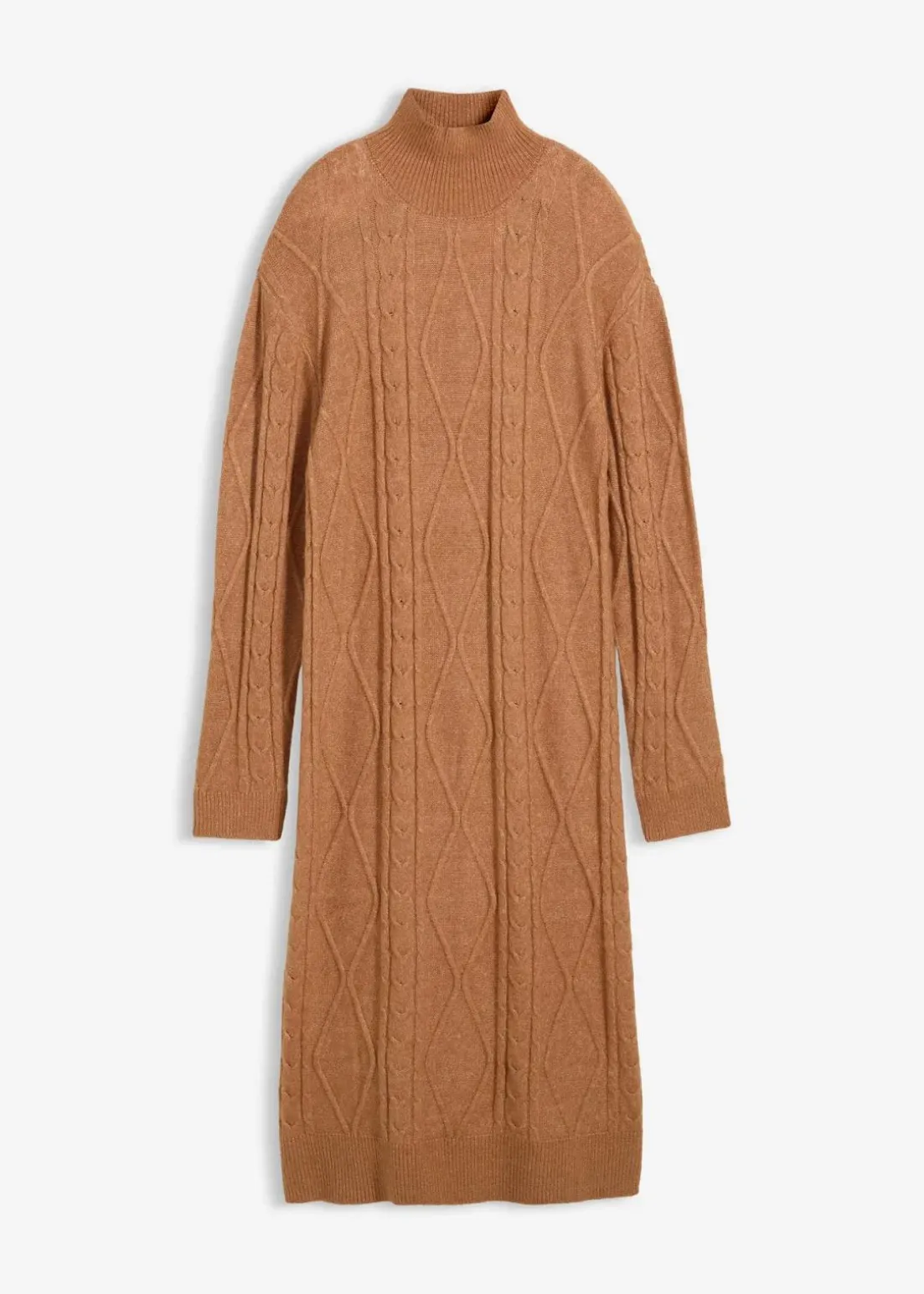 Strickkleid aus Zopfstrick