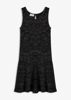 Strickkleid in Häkeloptik