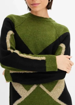 Strickkleid mit Glitzereffekt