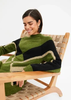 Strickkleid mit Glitzereffekt