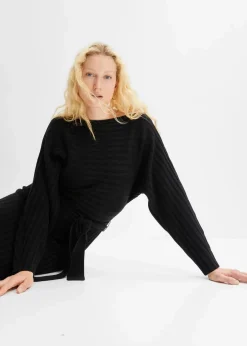 Strickkleid mit Gürtel (2-tlg.Set)