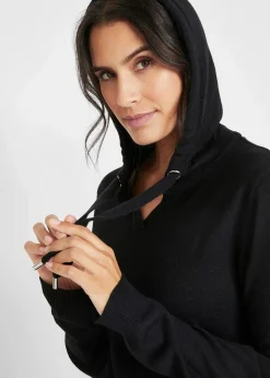 Strickkleid mit Kapuze