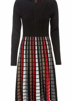 Strickkleid mit Karos