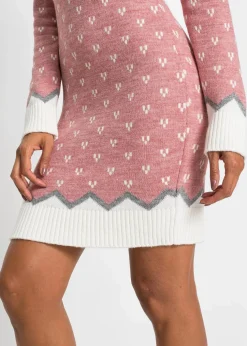 Strickkleid mit Norwegermuster