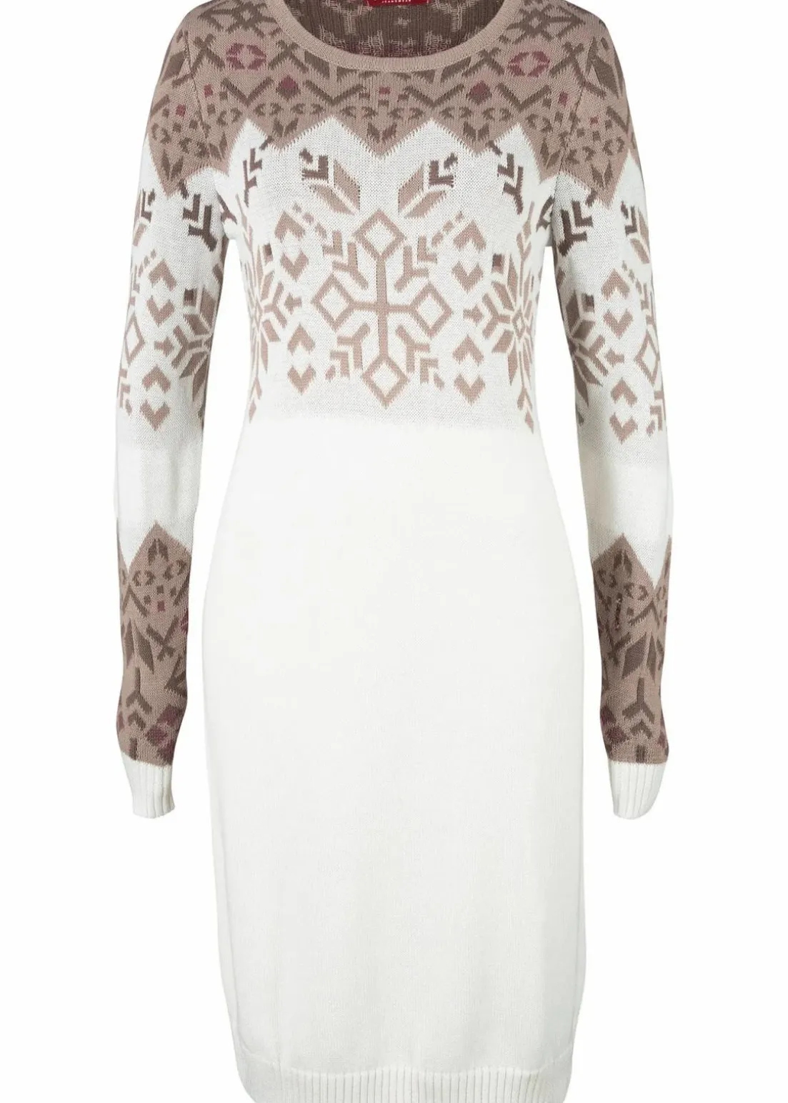 Strickkleid mit Norwegermuster