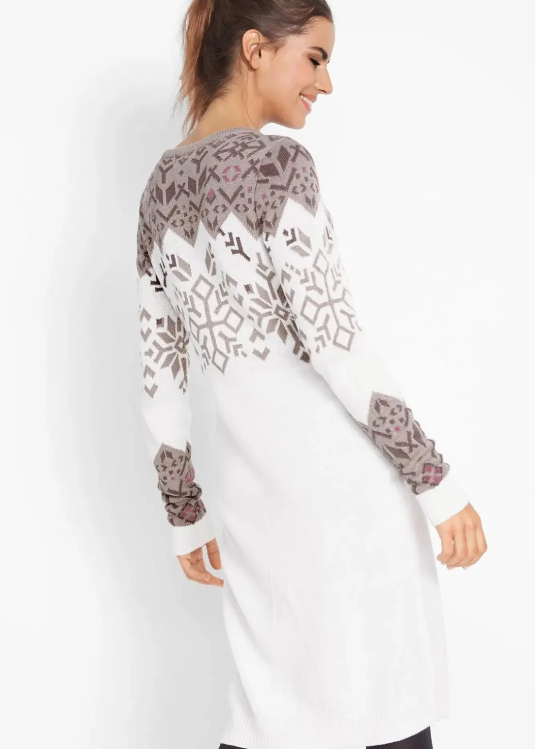 Strickkleid mit Norwegermuster