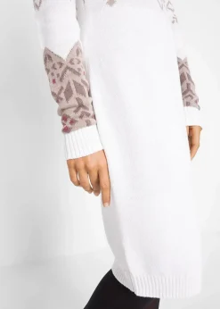 Strickkleid mit Norwegermuster