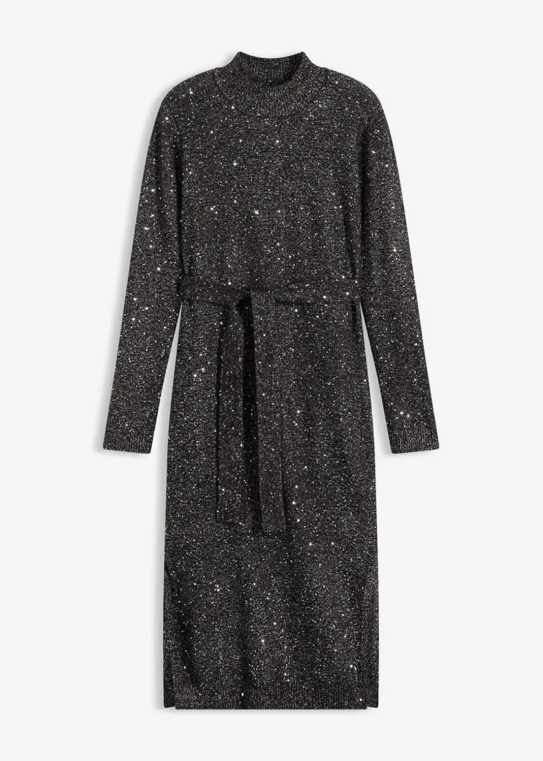 Strickkleid mit Pailletten