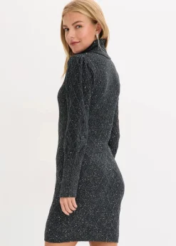 Strickkleid mit Pailletten