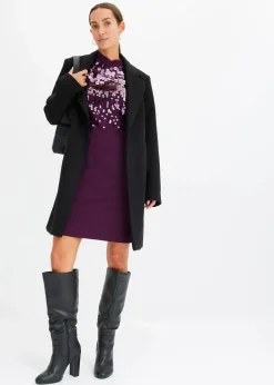 Strickkleid mit Pailletten