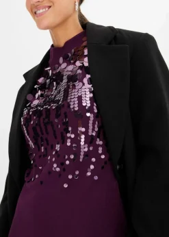 Strickkleid mit Pailletten