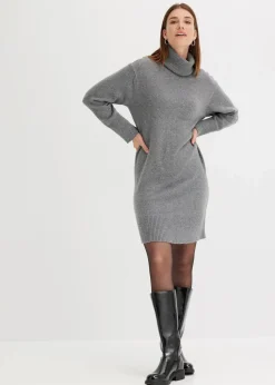 Strickkleid mit Rollkragen