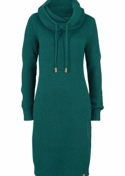 Strickkleid mit Schalkragen