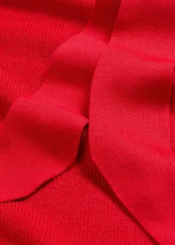 Strickkleid mit Schleife aus softem Viskose-Mix