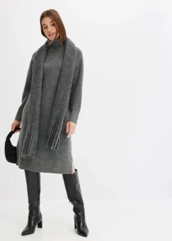 Strickkleid mit Schlitz