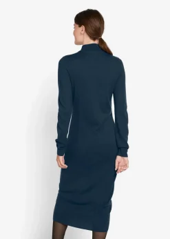Strickkleid mit Stehkragen