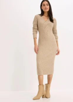 Strickkleid mit Wollanteil