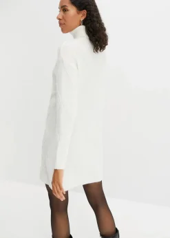 Strickkleid mit Zopfmuster