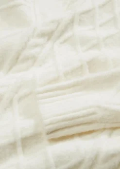 Strickkleid mit Zopfmuster