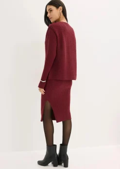 Strickkleid und Weste (2-tlg.Set)