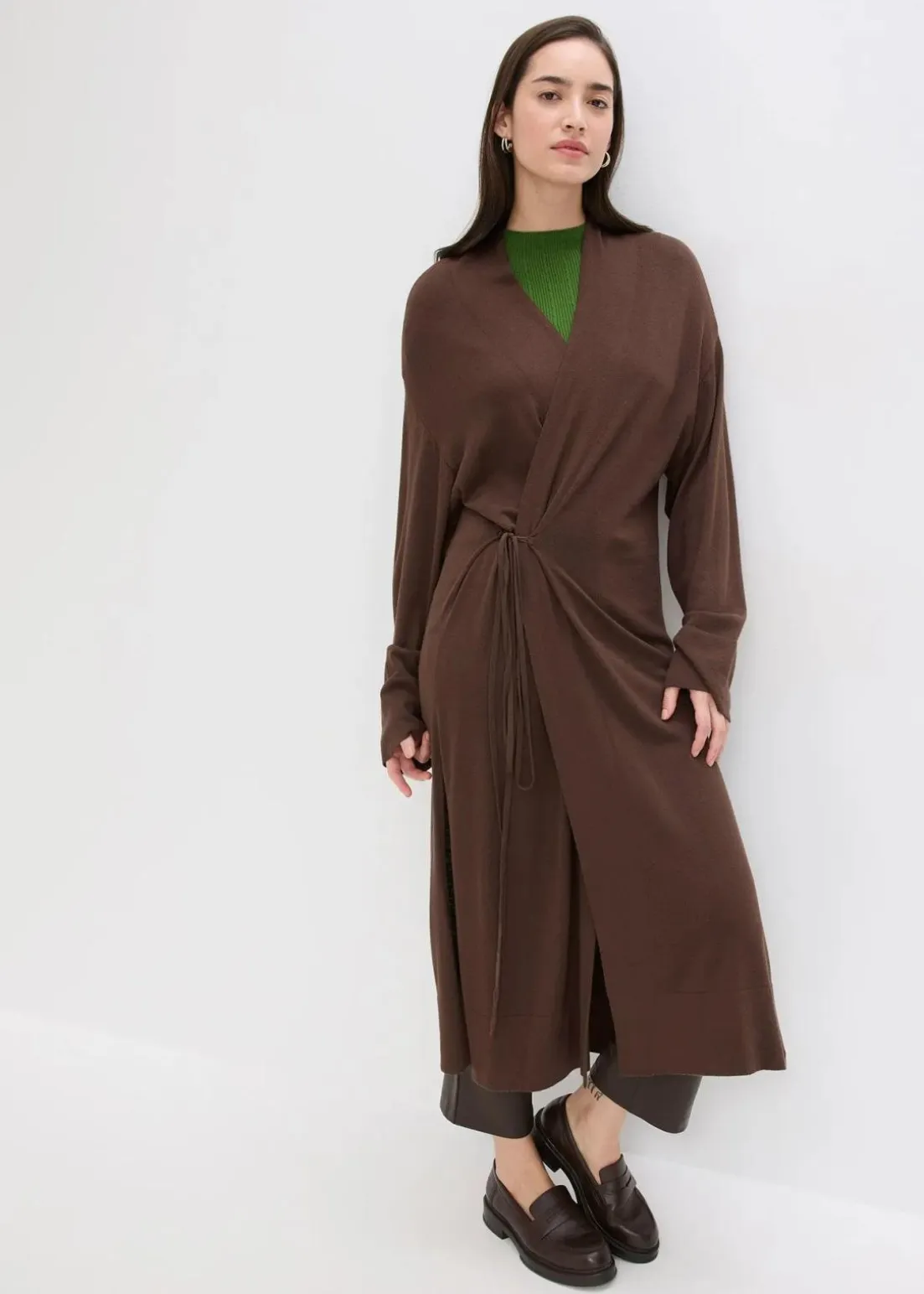 Strickmantel aus softem Viskose-Mix