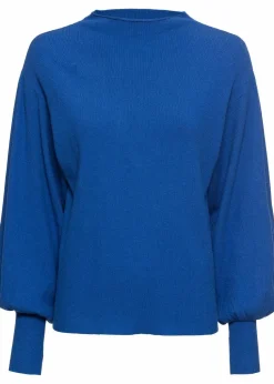 Strickpullover mit Ballonärmeln