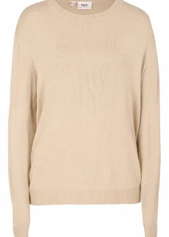 Strick-Pullover mit Rundhals-Ausschnitt