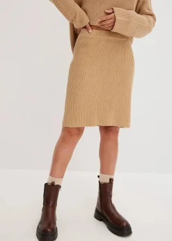 Strickrock aus reiner Baumwolle