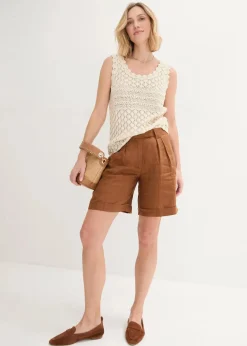 Stricktop aus Baumwolle