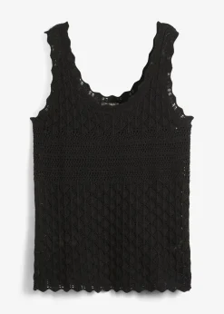 Stricktop aus Baumwolle