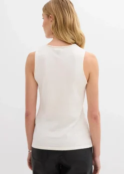 Stricktop aus reiner Baumwolle